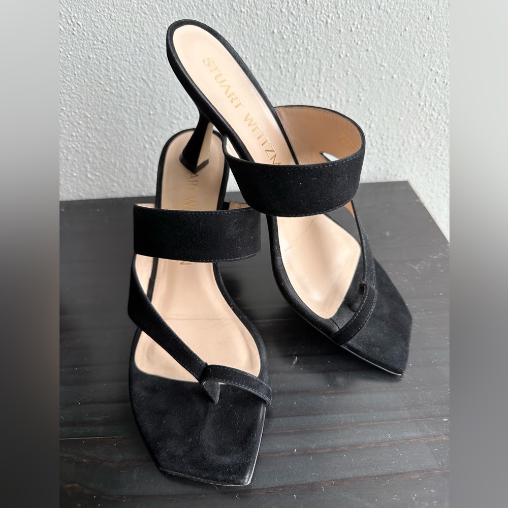 Stuart Weitzman Lyla Suede Heeled Sandal
